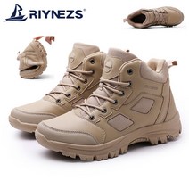 RIYNEZS 남성워커 전술화 사막 전투 군 작전 등산신발 운동화