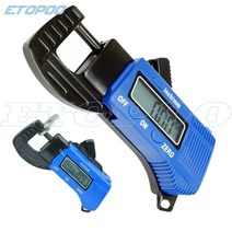 0-12.7mm 0.01mm 플라스틱 디지털 두께 게이지 미터 테스터 측정 도구, 한개옵션0, 한개옵션0
