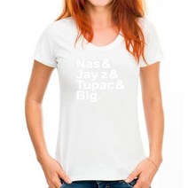 NAS 구축 nas최고의 래퍼 티셔츠 TUPAC 빅 나스 JAY Z 힙합 이름 랩 EPMD 공개 부족, 14 WoMen white_07 XXL