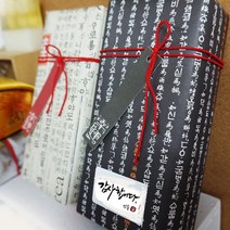 안솝 / 한지포장 천연비누2구 선물세트 / 쇼핑백 증정 / 수제비누 / 명절선물 / 구정선물, 빨간한지(오트밀+황토)