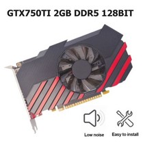 비디오 카드 GT210 512M DDR3 64 비트 컴퓨터 HDMI 호환 VGA DVI 올인원 데스크탑 그래픽 액세서리, 08 GTX750TI 2GB DDR5