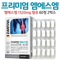 독일 엠에스엠 MSM 디메틸선폰 건강기능식품, 2박스, 60정