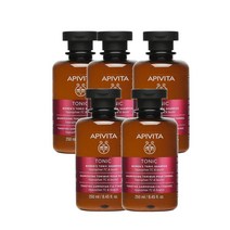 아피비타 여성용 토닉 샴푸 250ml Apivita Shampoing Tonique pour Femmes, 5팩