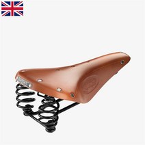 영국 브룩스 플라이어 새들 레더 가죽 자전거 스프링 안장 Honey
