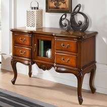 몬드리안 엔틱 서랍 콘솔 월넛, 단품