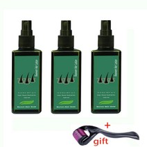 농축 모발 성장 로션 120ml 헤어 트리트먼트 헤어 케어 제품 루트 영양소 안티 로스 수염 재성장 태국 헤어 로션, 3조각