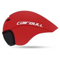 CAIRBULL 사이클링 헬멧 자기 고글 도로 자전거 경주 트라이 애슬론 시간 시험 헬멧 공압 TT 에어로 자전거, 04 red