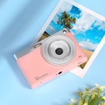여자 고화질 입문 급학생 포켓 디지털 귀여운 DSLR카메라, T03-핑크색 스크럽 5000w 화소, C05-공식 스탠다드