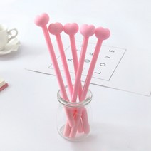 잘써지는 기념품 인쇄가능 제작 답례품 볼펜 하트볼펜 개업, 인쇄-포함