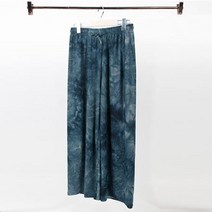 순이들 여성 빅사이즈 물나염 와이드 밴딩 팬츠