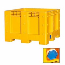 대형 운반 상자 플라스틱 사각 원료 박스 점보 625L, 선택:625P-노랑, 단품