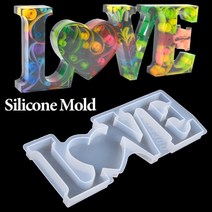 즐거운 쇼핑 되세요~금형 몰드 3D 실리콘 케이크 빵 DIY 수지 초콜릿 글자~감사 합니다., HOME UK00357