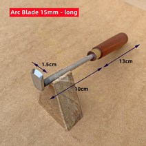Woodworking Scraping Tool Carpenter Shovel Deburring Tools Flat Blade Arc Scrap [B00030127], 05-Arc 1.5CM Long-30127
