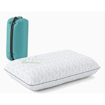 캠핑 베개 휴대용 차박 메모리 폼 여행용 베개, 하얀색