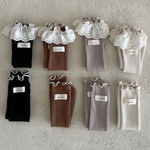 LL하니 레이스 골지 아기니삭스 신생아타이즈 반양말