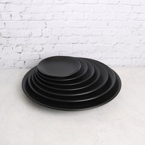 CRAART 블랙 호텔웨어 한식 접시 7size, 7인치