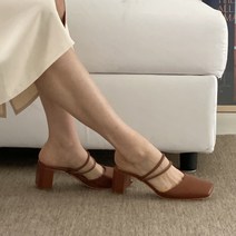 홍대언니 메리제인 미들힐 뮬슬리퍼 CA33A8053 (6cm)