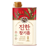 백설 진한 참기름, 500ml, 6개