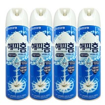 해피홈 수성 무향 에어졸 500ml x 4개 살충제 모기약