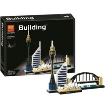 레고 아키텍쳐 21039 빌딩 중국 호환블럭 빌딩 상하이 스카이라인 동방명주 타워, 시드니 스카이라인