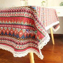 감성 캠핑꾸미기 차박 식탁보 테이블천 테이블보, 상세이페이지 참고, 레드 140x300cm