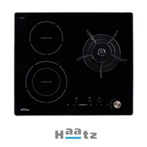 하츠 GIC-3601GAH 가스 하이브리드 쿡탑 가스쿡탑 인덕션 가스렌지 3구 빌트인, 도시가스(LNG)