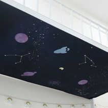 학생 기숙사 침대 하부 가리기 패브릭 해외 이층침대 커버 스티커 캐노피, F.스타탑-NO스탠드 + A.1.0m