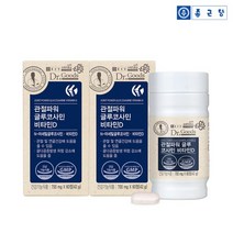[종근당] 닥터굿스 관절파워 글루코사민 비타민D 2박스 (4개월분), 없음