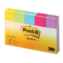 3M)포스트-잇 플래그(종이-670-5UC), 670-5UC
