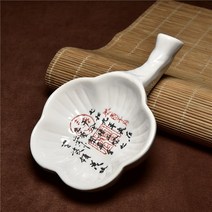 서예 다기능 세라믹 먹판 붓꽂이 볼펜꽂이 물그릇 사보 용품 잉크카트리지 공부용품 잉크통, White Orchid Pavilion 서문 세라