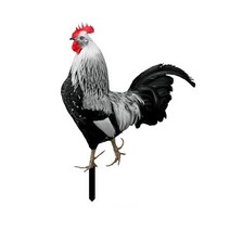 야외 정원 인형 조각품 조경 모아이 장식품 돌하르방 조형물 소품 아크릴 수탉 동상 양면 인쇄 조각 닭 장, 01 -1