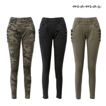 여성 국산 봄 여름 면바지 밴딩 팬츠