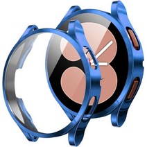 삼성 갤럭시 시계 4 케이스 커버 40mm 44mm TPU 도금 모든 주변 화면 보호기 클래식 46mm 42mm, CHINA, Watch4 classic 46mm, blue