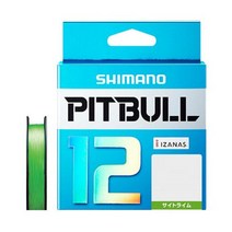 시마노(SHIMANO) PE 라인 핏불 12개 뜨개질 200m 1.0호 사이트라임 23.4lb PL-M62R 낚싯줄 라인 1호