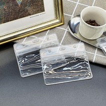 깔끔한느낌 오래사용가능 깔끔한마감 회사카드케이스 투명카드케이스