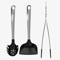 디렉트 조리도구 3종 블랙/스테인리스 이케아 주방 키친툴, 블랙스테인레스 602.954.00, 블랙