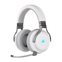 커세어 VIRTUOSO RGB WIRELESS 화이트 7.1서라운드 고품질 게이밍헤드셋
