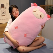 귀여운 캐릭터 안고자는베개 모찌모찌 바디필로우, 양_70CM(커버분리형)