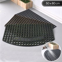 매장앞 신발털기용 고무 PVC 출입문 발매트 50x80 레인 게스트하우스 논슬립, 1개, 그린