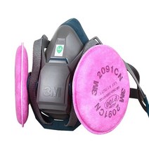 3M 방진마스크 6502 2097K 1세트 방진마스크 방독마스크, 6502 2091