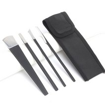 우드카빙 목공예 조각칼 가죽 솎아내기 절단 칼 수제 가죽 제품 diy 도구 야채 껍질 벗기기 삽 솎아내기 칼 leathercraft 용품, 4개
