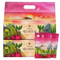 [해썹인증] 물넣지않은 제주 레드 비트즙 100ml 30포, 선물박스 레드비트즙 100ml 30개