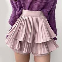 입꼬 데일리 링클 캉캉 플레어 미니스커트3color