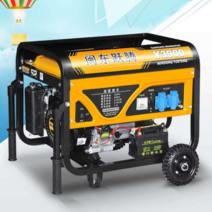푸드트럭 발전기 소형 휴대용 캠핑카 카라반 인버터, 4000W 손 시동 220V