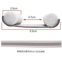 105476 문풍지 화장실도어 문밑막는 틈새막이테이프 거실 가림막 방수 바람막이 욕실 물막이스틱 투명, 포장이 쉬운 도어 하단 씰링 스