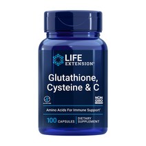 Life Extension 글루타치온 시스테인 & C 100캡슐, 100정, 1개