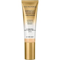 Max Factor 맥스 팩터 미라클 세컨드 스킨 하이브리드 파운데이션 SPF 20 02 Fair Light 30ml