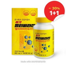 1+1 메가 멀티비타민 츄어블 360정24개월 아연 판토텐산, 없음
