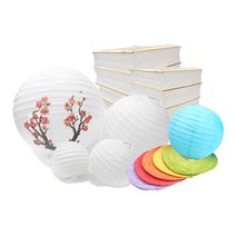 전통공예 한지등 만들기, A~D 한지등재료, A_03 한지등 원형 20cm 하늘 [2개입]