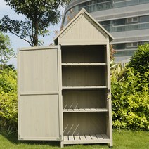 이동식 조립식 야외창고 전원주택 보관 소형창고 조립식 테라스 마당 보관함, 칼라, 그레이 전판